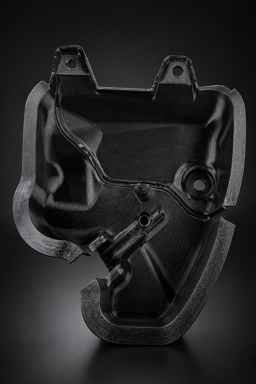 Project Gamma coolant tank leak shield for BMW M5 F90 / M8 F91 F92 F93 - angled view
