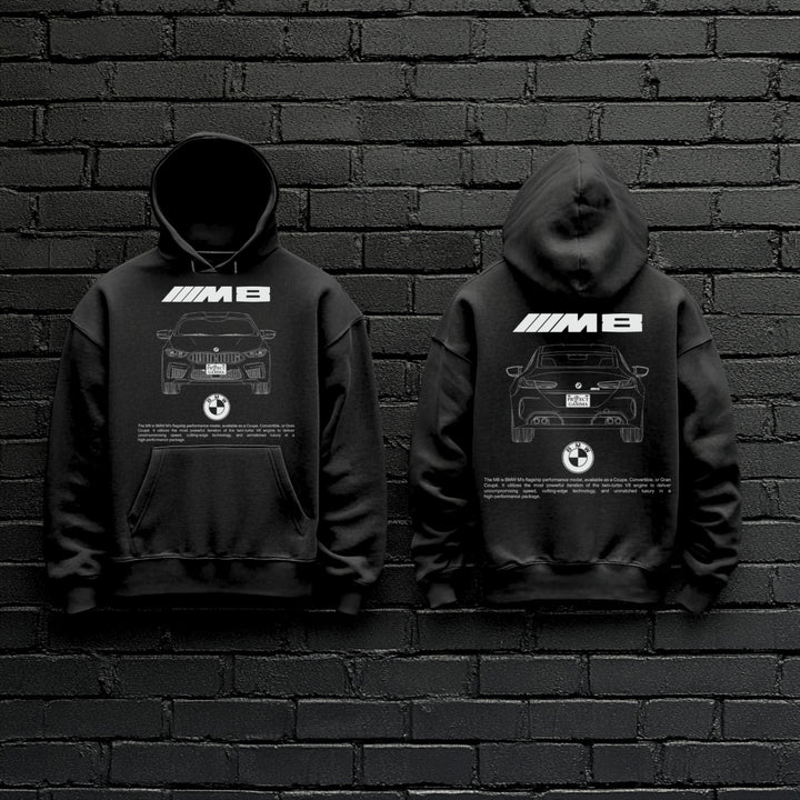 BMW / M8 Dual-View Technical Series - Unisex Double Sided Hoodie