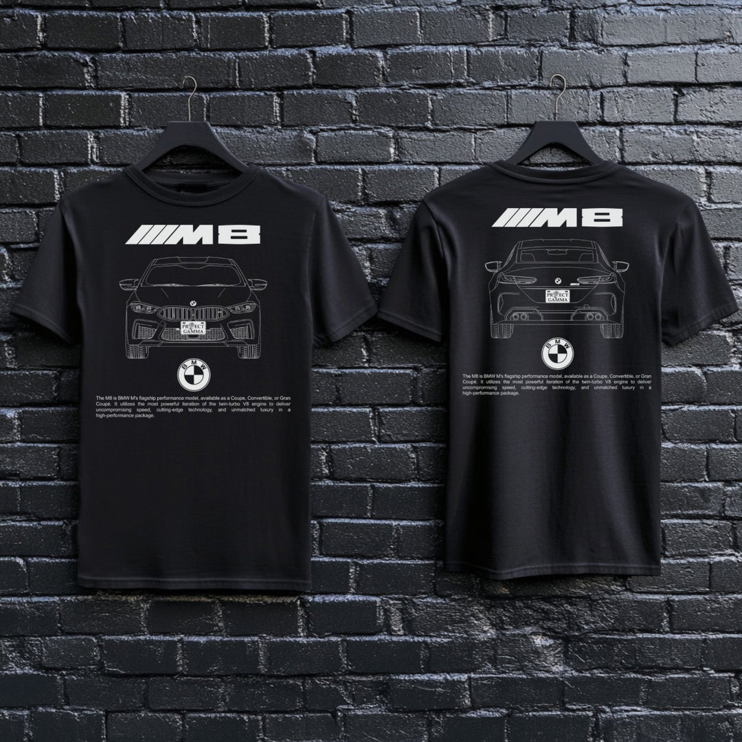 BMW / M8 Dual-View Technical Series - Unisex Double Sided T-Shirt