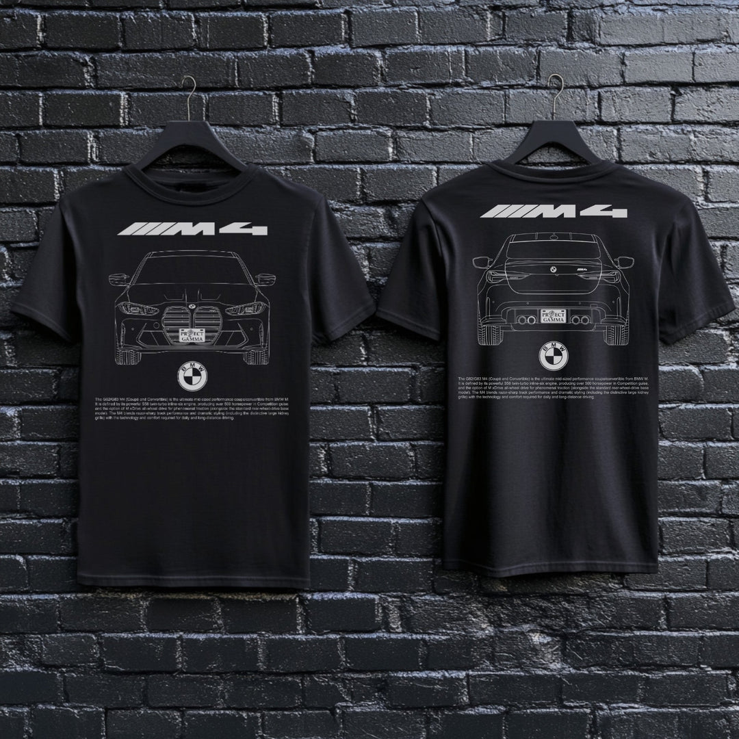 BMW / M4 Dual-View Technical Series - Unisex Double Sided T-Shirt