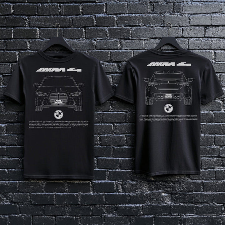 BMW / M4 Dual-View Technical Series - Unisex Double Sided T-Shirt