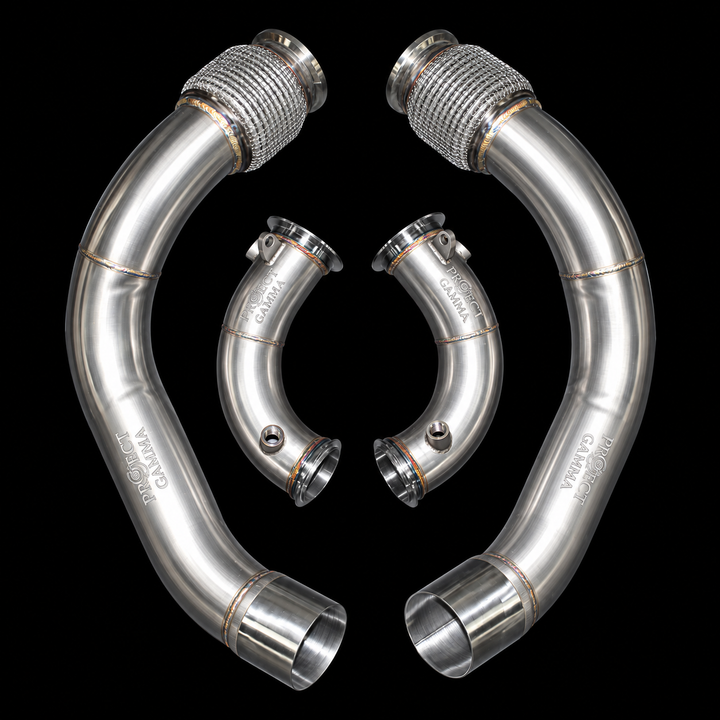 BMW M5 | M8 F90 F91 F92 F93 Primary &amp; Secondary Downpipes Full Set