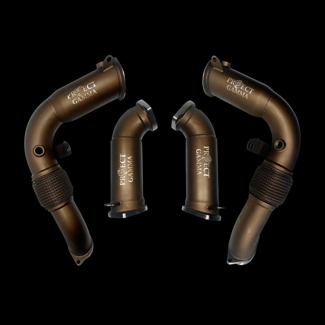 BMW M5 G90 Downpipes – 304 Stainless Steel CNC