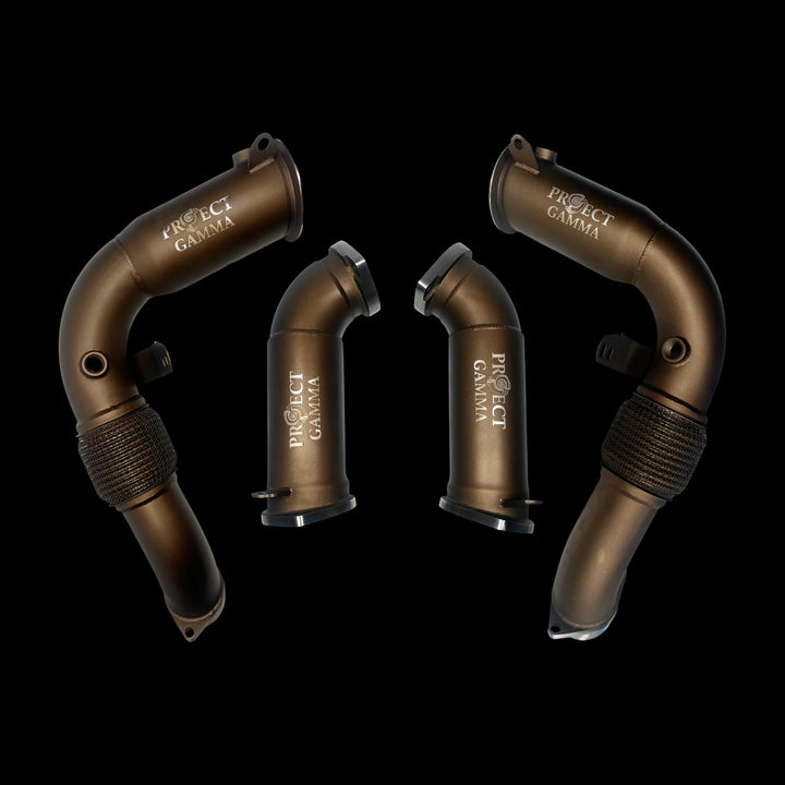 BMW M5 G90 Downpipes – 304 Stainless Steel CNC