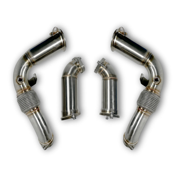 BMW M5 G90 G99 High-Flow Downpipes Installed