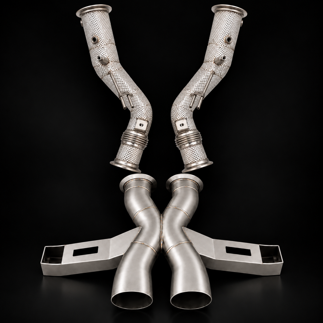 Project Gamma Lamborghini Temerario 304 Stainless Steel X-Pipe Exhaust System | F1 Sound