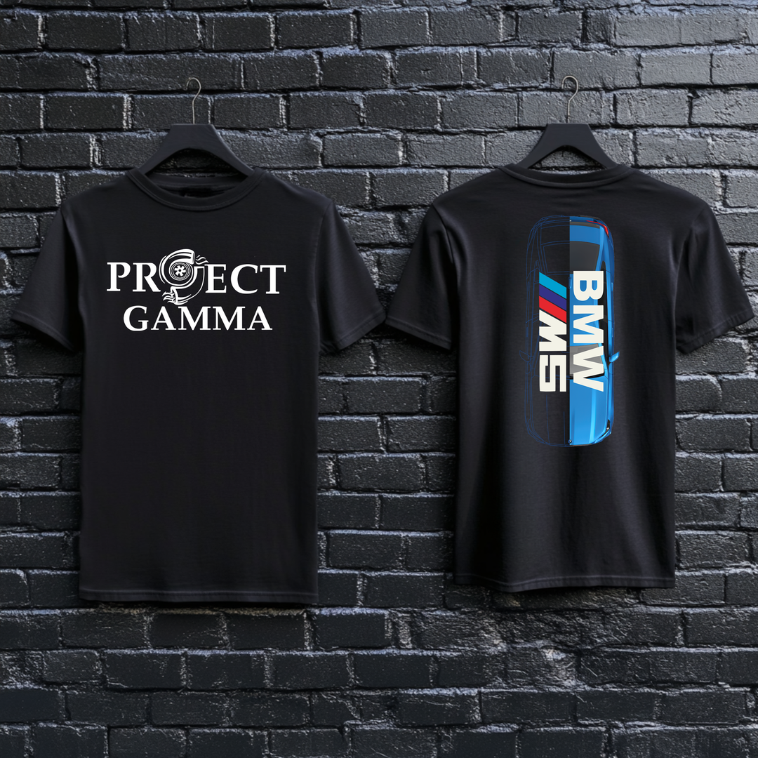 BMW / M5 Split-Identity Vector - Unisex Double Sided T-Shirt