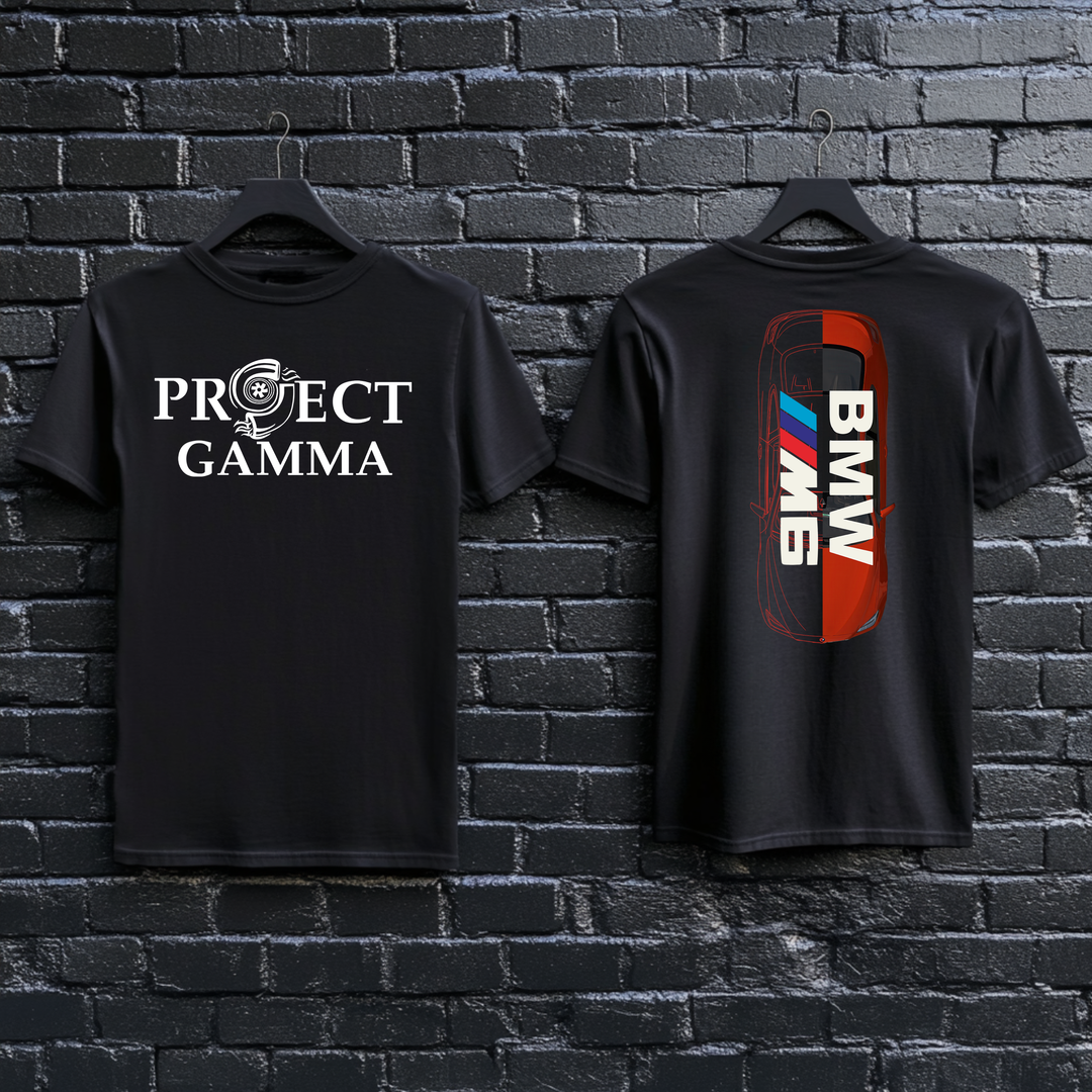 BMW / M6 Split-Identity Vector - Unisex Double Sided T-Shirt