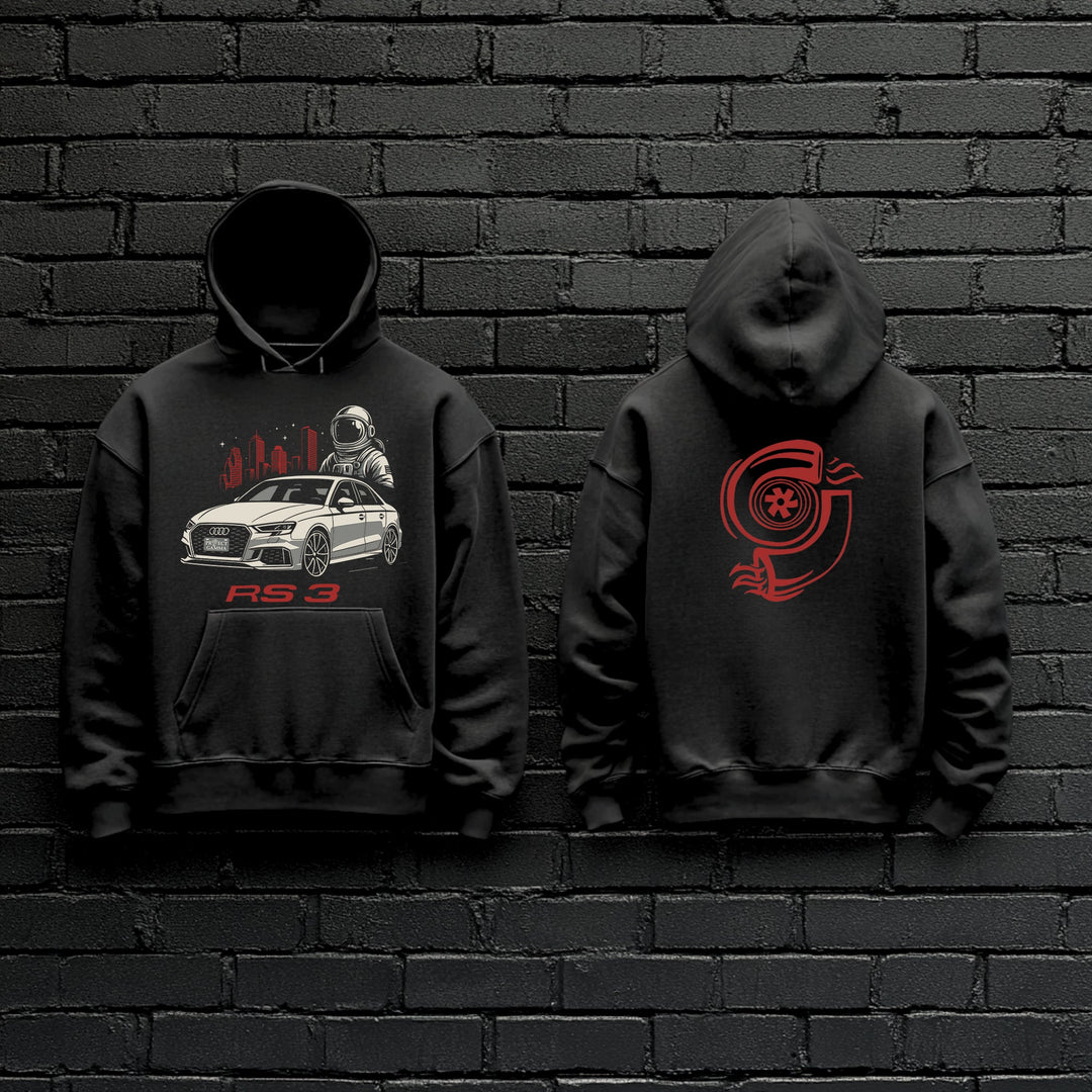 AUDI / RS3 Astronaut - Unisex Double Sided Hoodie
