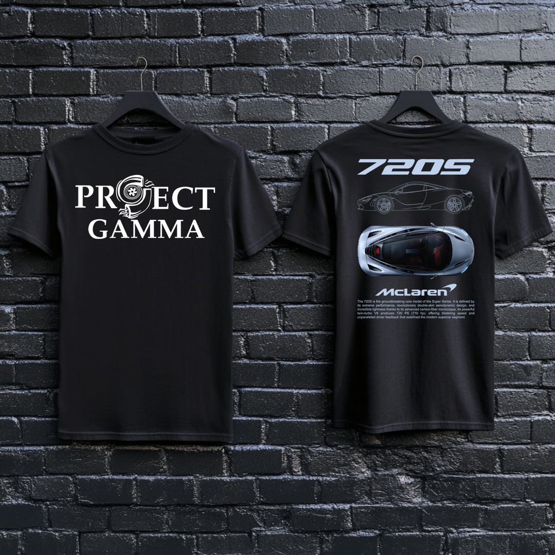MCLAREN / 720S Garage Wall Art - Unisex Double Sided T-Shirt