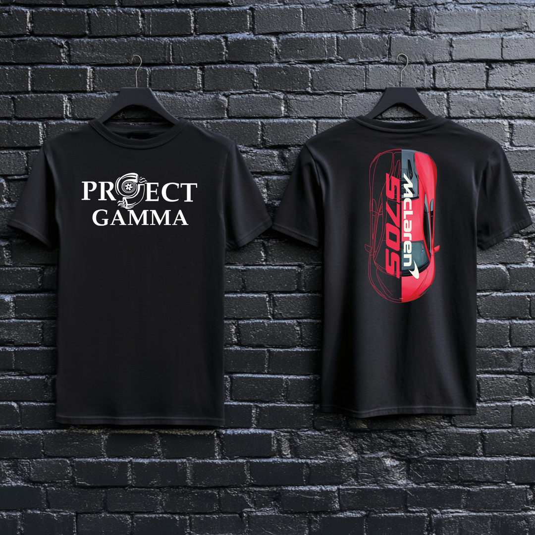 MCLAREN / 570S Split-Identity Vector - Unisex Double Sided T-Shirt