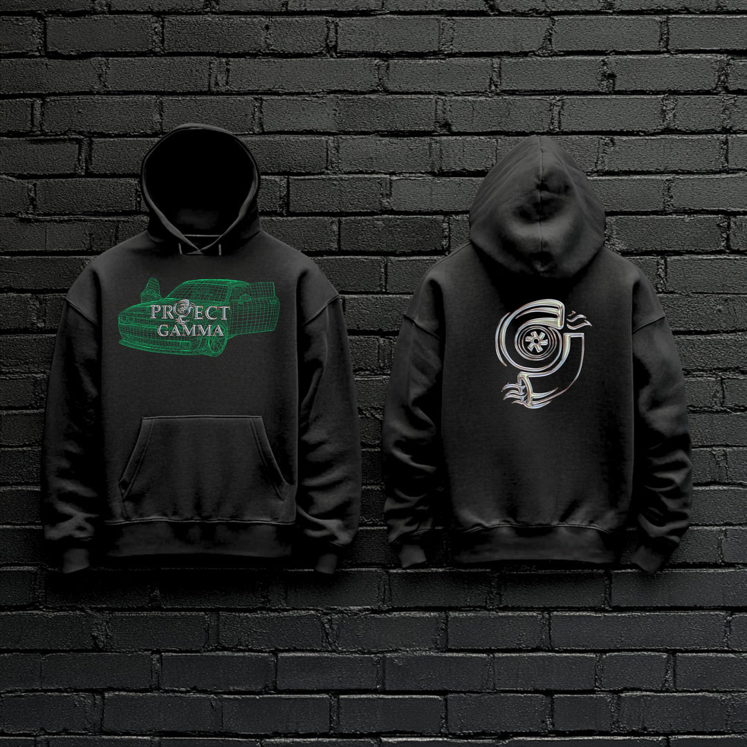 DODGE / HELLCAT Wireframe - Unisex Double Sided Hoodie