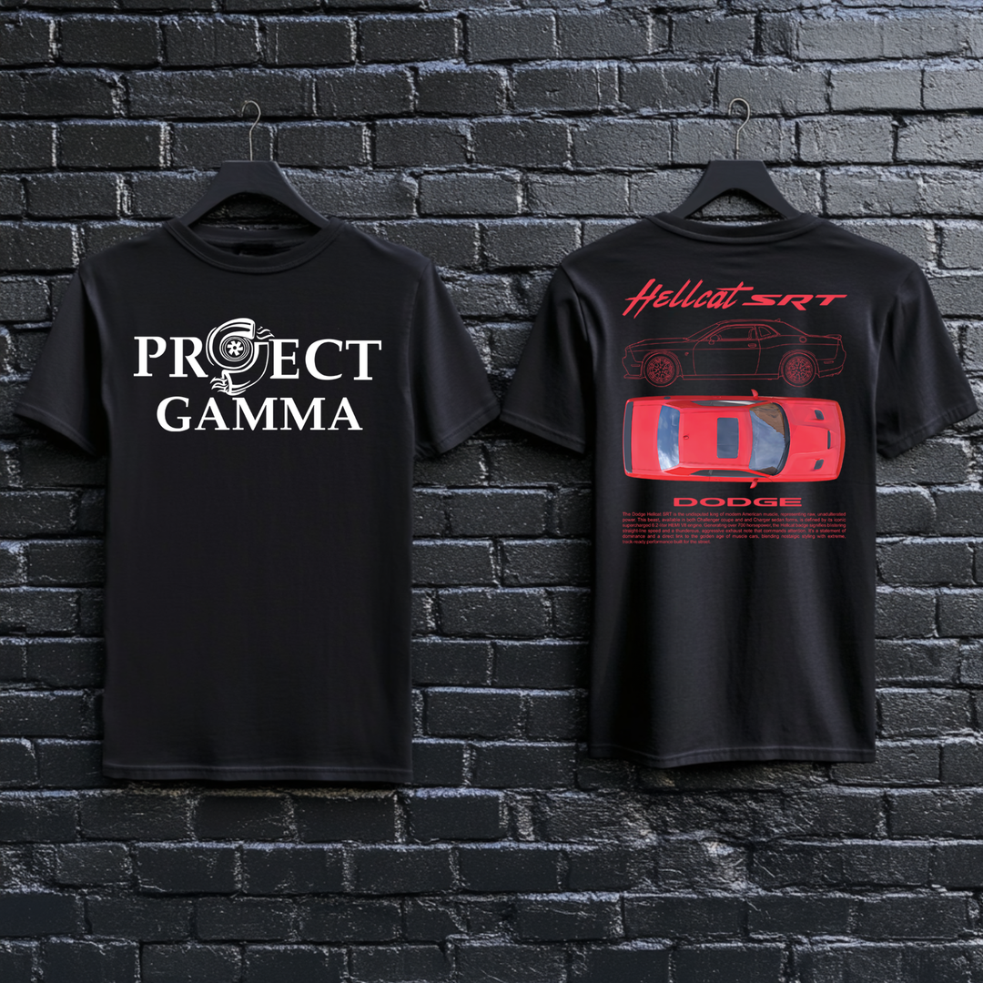 DODGE / HELLCAT SRT Garage Wall Art - Unisex Double Sided T-Shirt