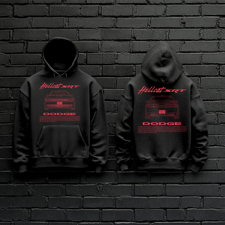 DODGE / HELLCAT SRT Dual-View Technical Series - Unisex Double Sided Hoodie