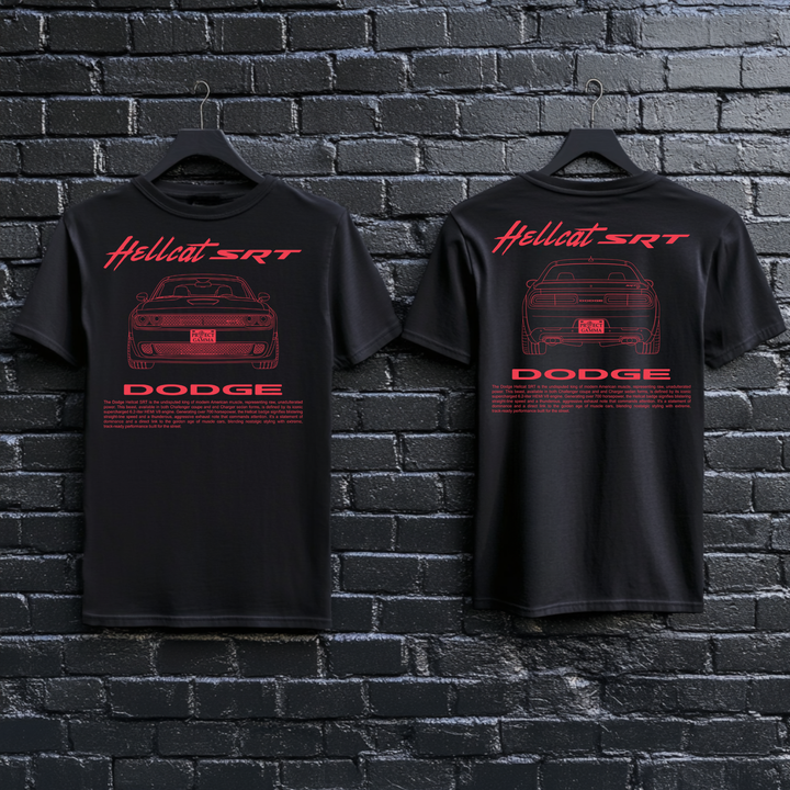 DODGE / HELLCAT SRT Dual-View Technical Series - Unisex Double Sided T-Shirt