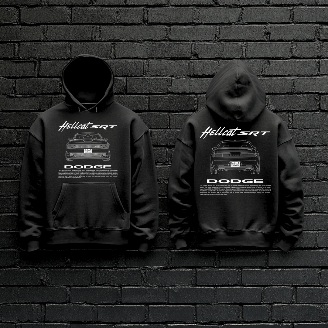 DODGE / HELLCAT SRT Dual-View Technical Series - Unisex Double Sided Hoodie