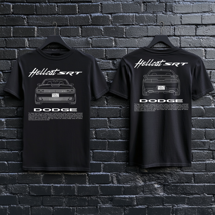 DODGE / HELLCAT SRT Dual-View Technical Series - Unisex Double Sided T-Shirt