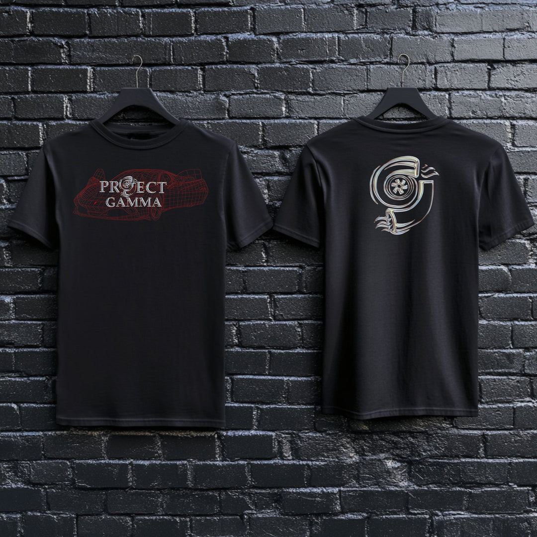 FERRARI / F8 Wireframe - Unisex Double Sided T-Shirt