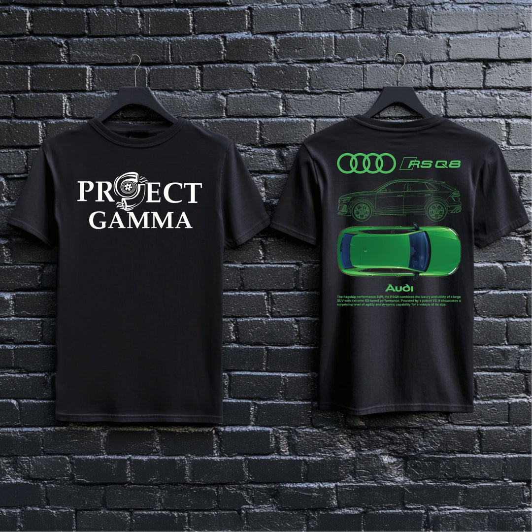 AUDI / RSQ8 Garage Wall Art - Unisex Double Sided T-Shirt