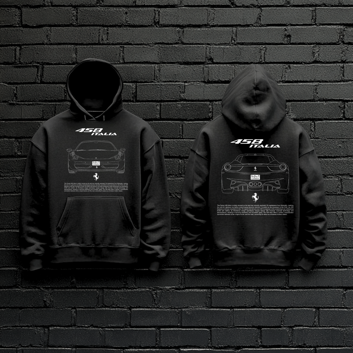 FERRARI / 458 ITALIA Dual-View Technical Series - Unisex Double Sided Hoodie