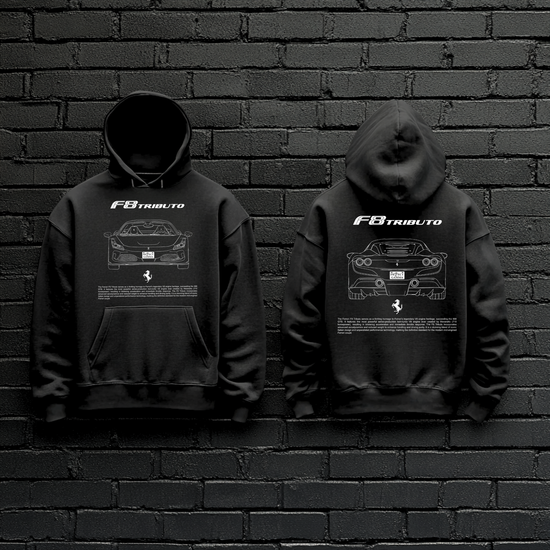 FERRARI / SF90 Dual-View Technical Series - Unisex Double Sided Hoodie