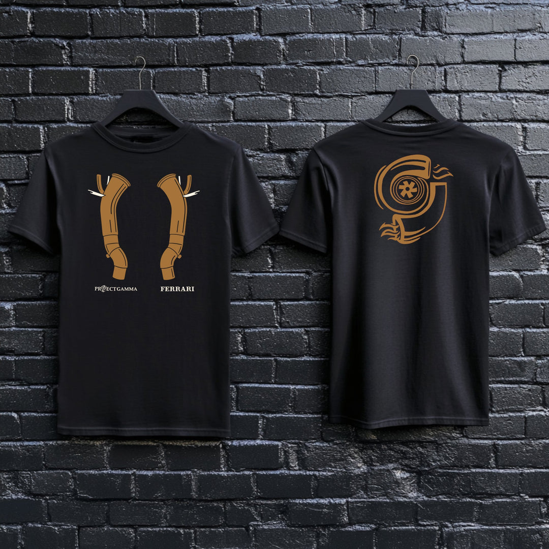 FERRARI / 458 ITALIA Test Pipes - Unisex Double Sided T-Shirt
