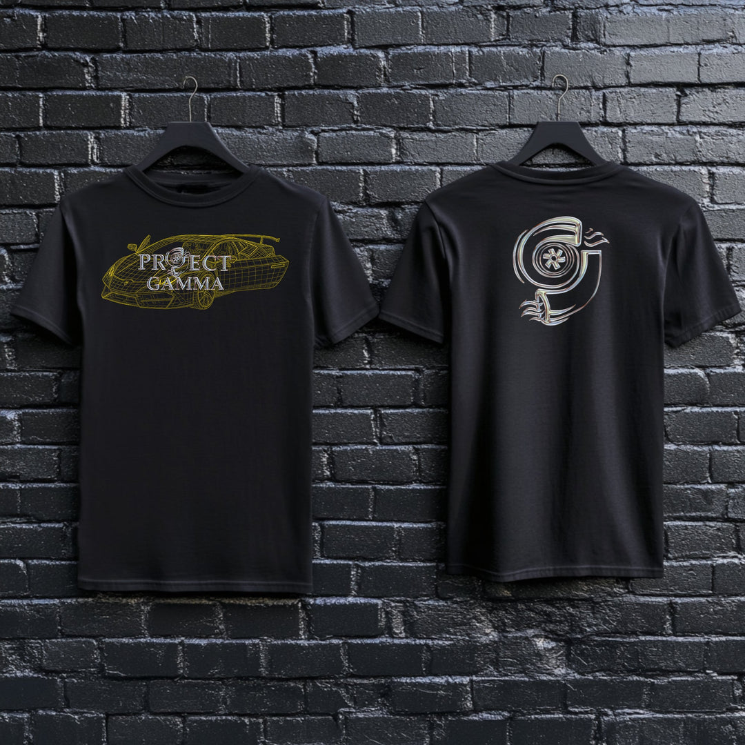 LAMBORGHINI / HURACAN Wireframe - Unisex Double Sided T-Shirt