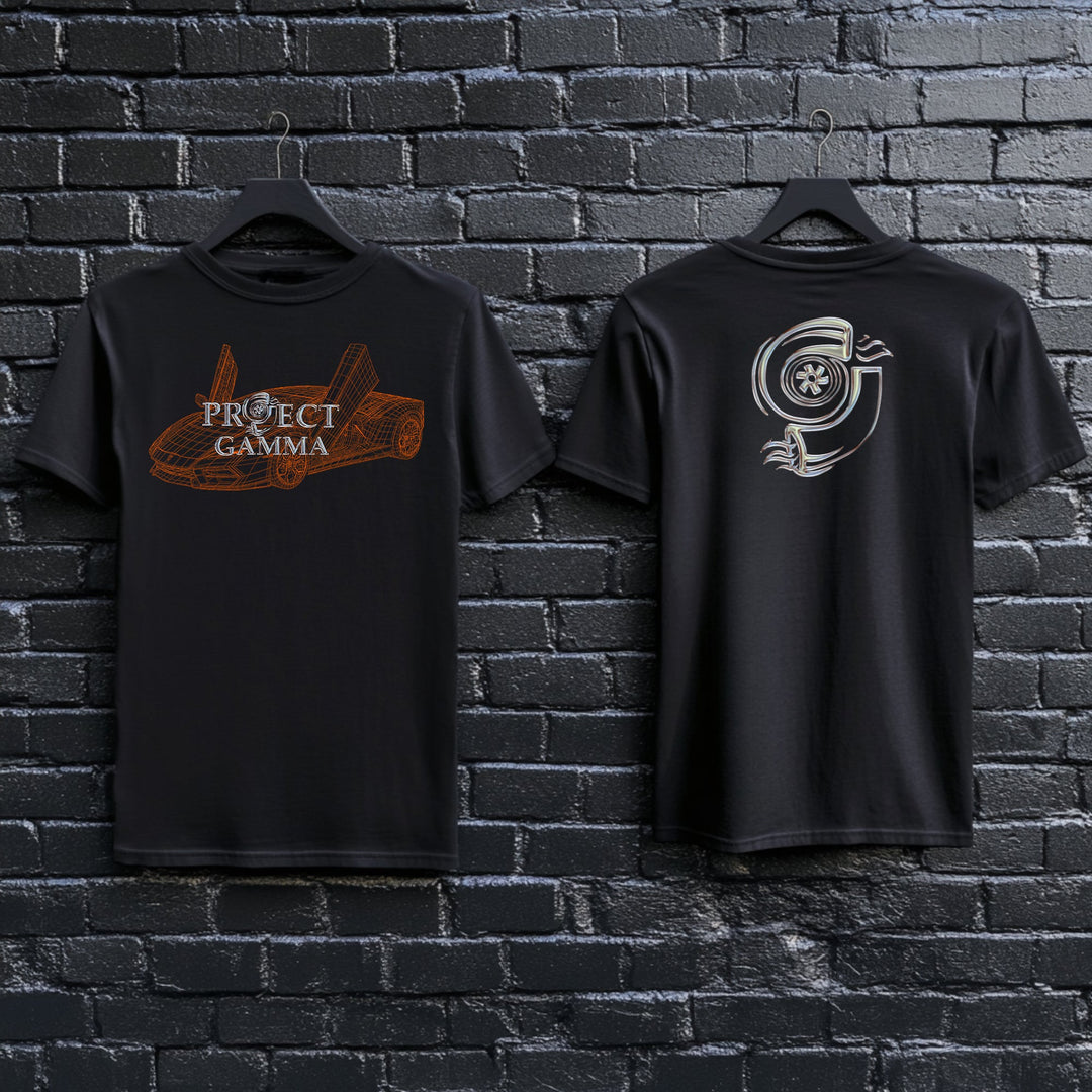 LAMBORGHINI / AVENTADOR Wireframe - Unisex Double Sided T-Shirt