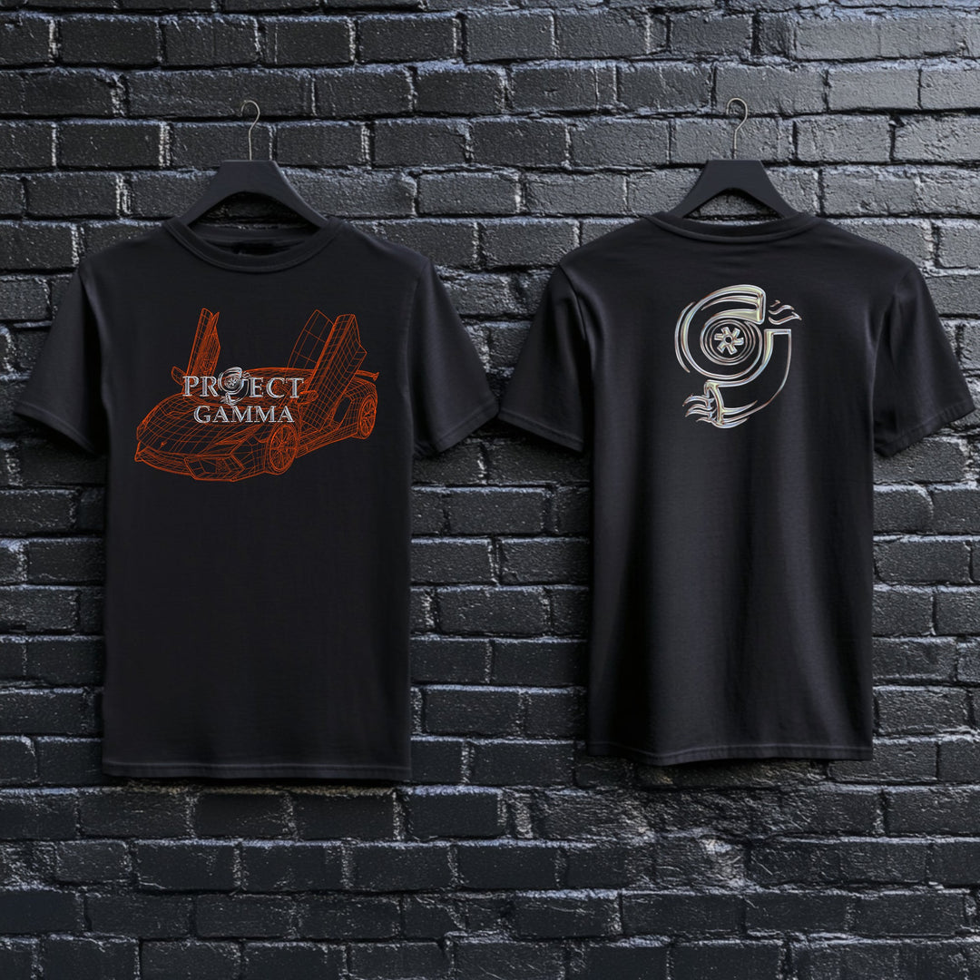 LAMBORGHINI / REVUELTO Wireframe - Unisex Double Sided T-Shirt