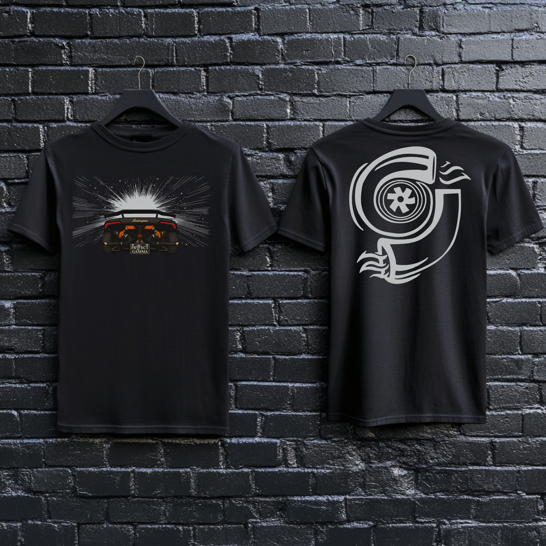 LAMBORGHINI / HURACAN Rear Explosion - Unisex Double Sided T-Shirt