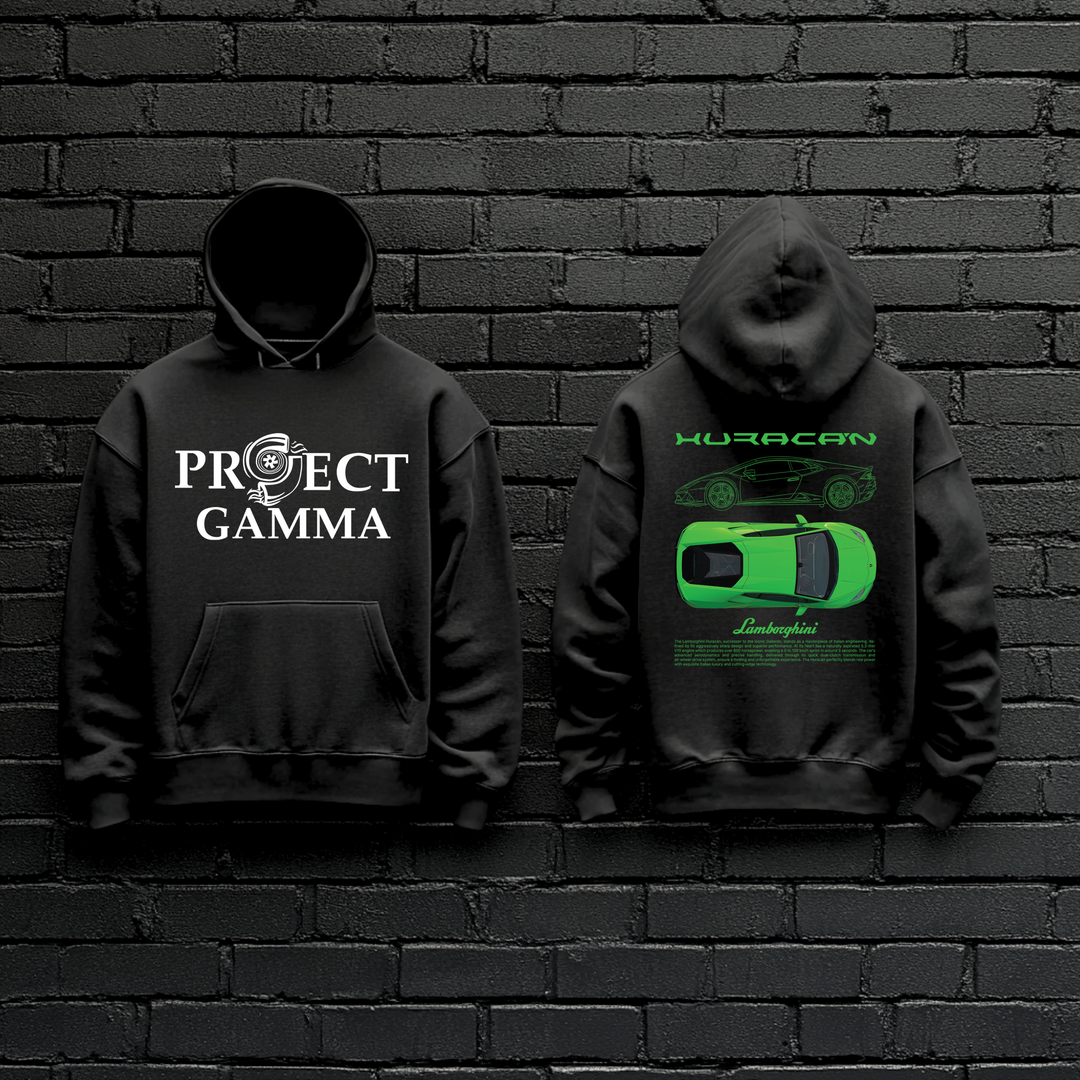 LAMBORGHINI / HURACAN Garage Wall Art - Unisex Double Sided Hoodie