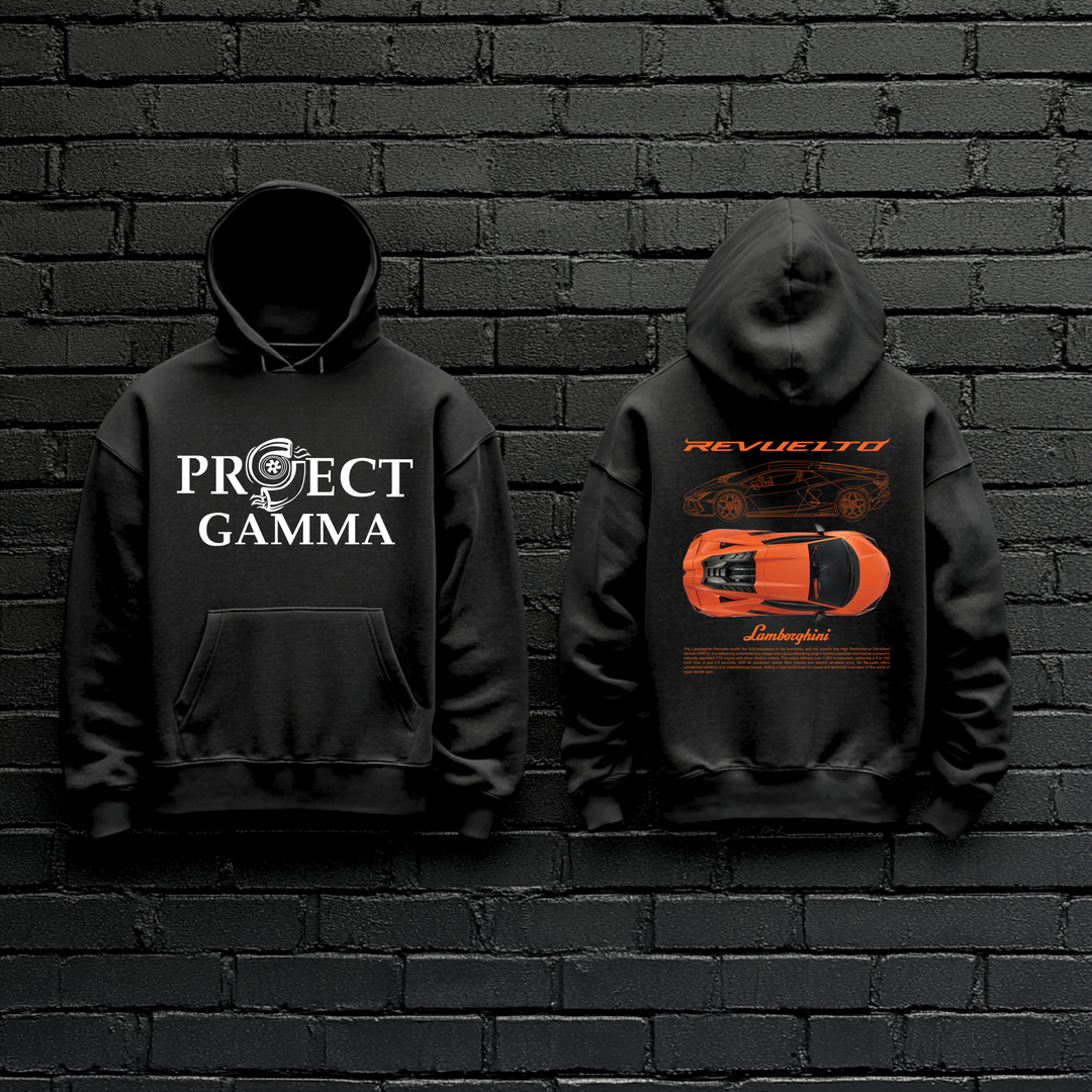 LAMBORGHINI / REVUELTO Garage Wall Art - Unisex Double Sided Hoodie