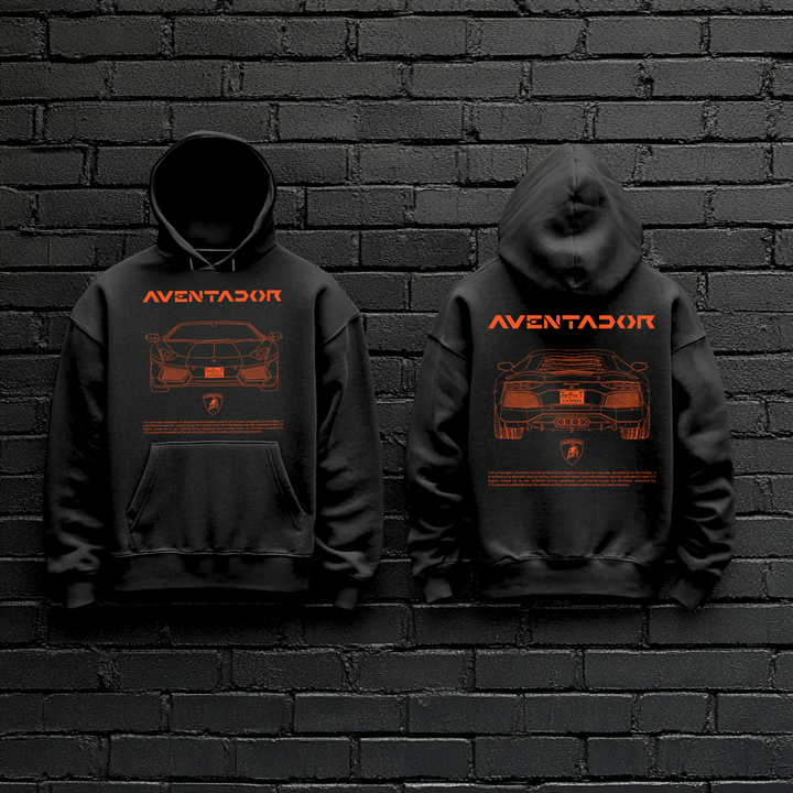 LAMBORGHINI / AVENTADOR Dual-View Technical Series - Unisex Double Sided Hoodie