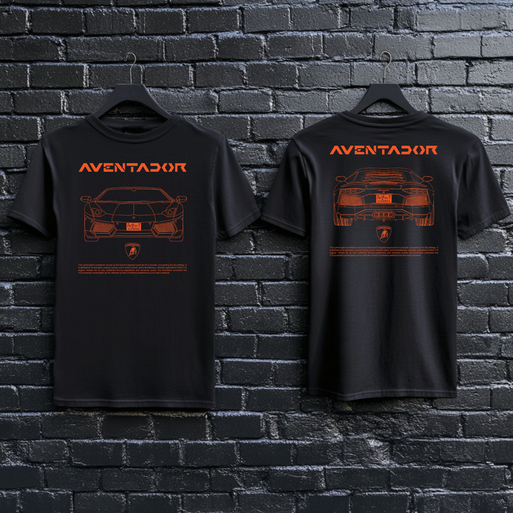 LAMBORGHINI / AVENTADOR Dual-View Technical Series - Unisex Double Sided T-Shirt