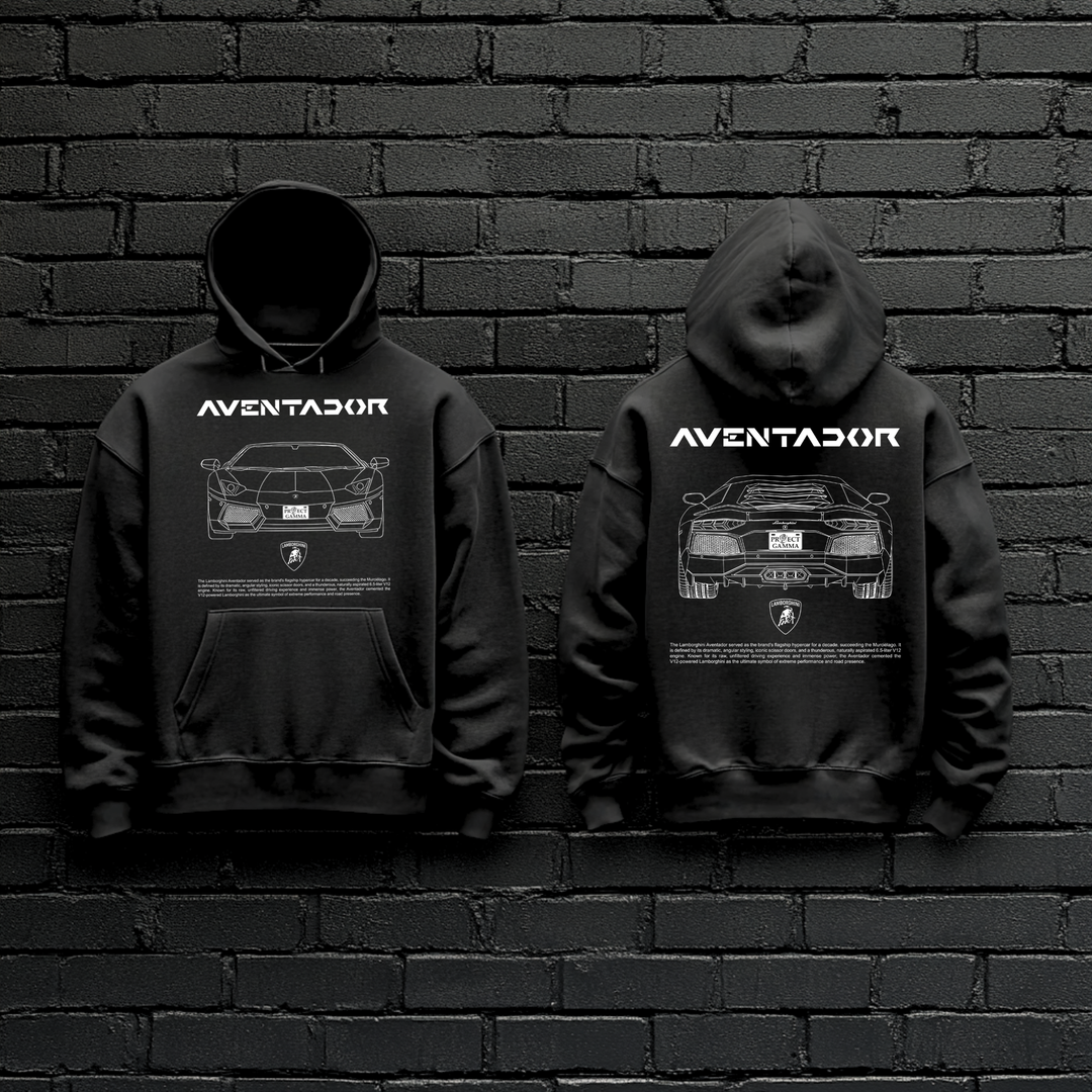 LAMBORGHINI / AVENTADOR Dual-View Technical Series - Unisex Double Sided Hoodie