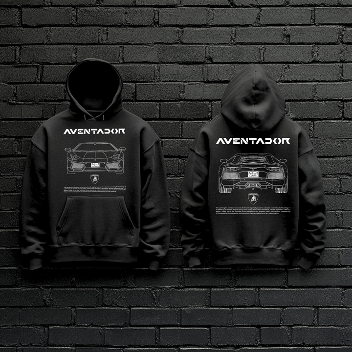 LAMBORGHINI / AVENTADOR Dual-View Technical Series - Unisex Double Sided Hoodie
