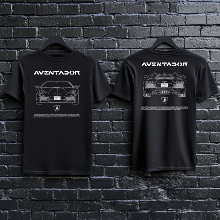 LAMBORGHINI / AVENTADOR Dual-View Technical Series - Unisex Double Sided T-Shirt
