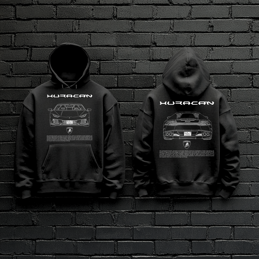 LAMBORGHINI / HURACAN Dual-View Technical Series - Unisex Double Sided Hoodie