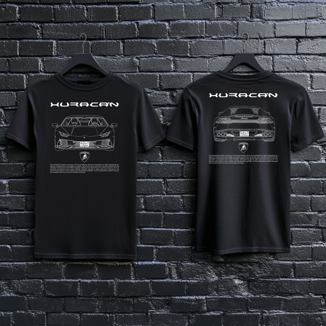LAMBORGHINI / HURACAN Dual-View Technical Series - Unisex Double Sided T-Shirt
