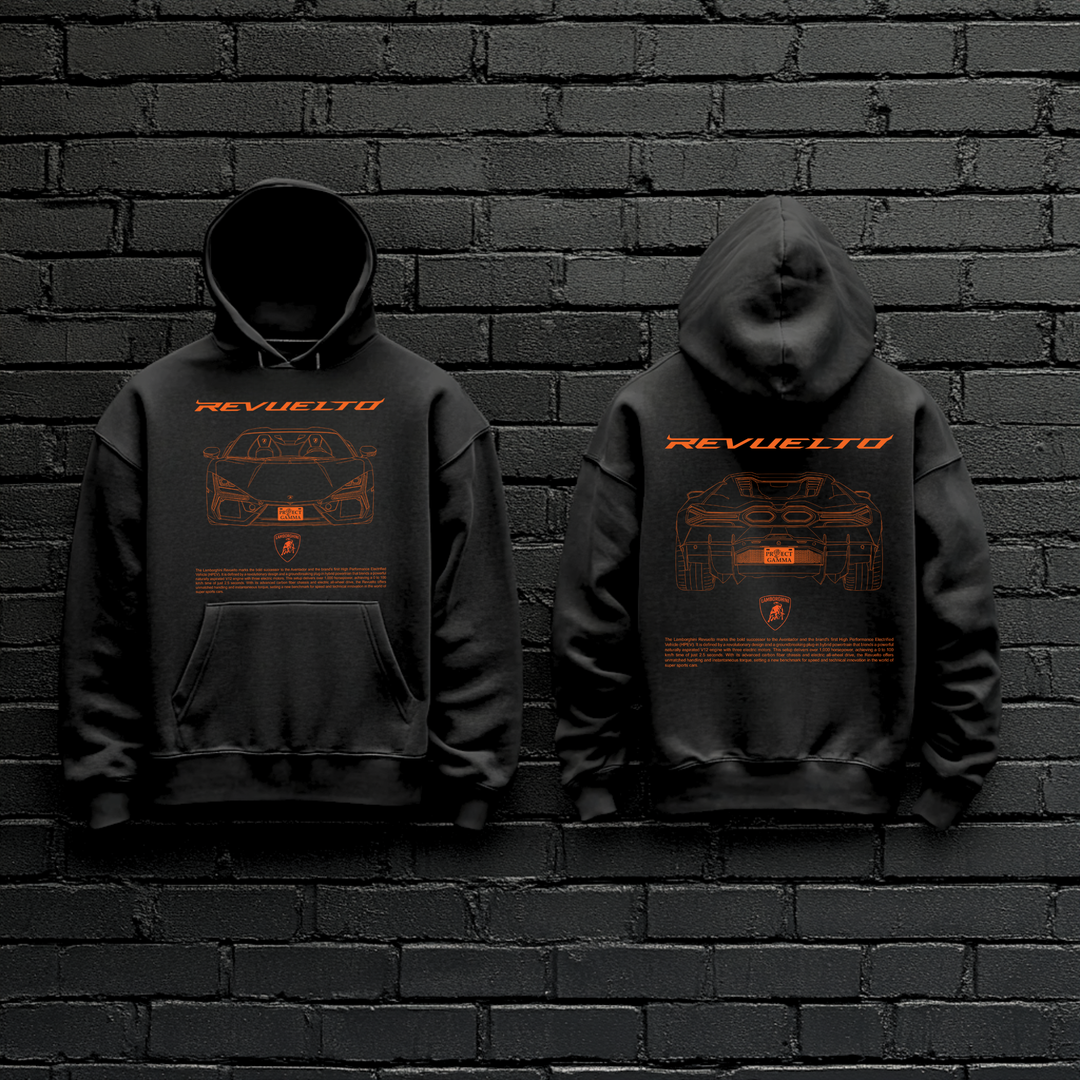 LAMBORGHINI / REVUELTO Dual-View Technical Series - Unisex Double Sided Hoodie