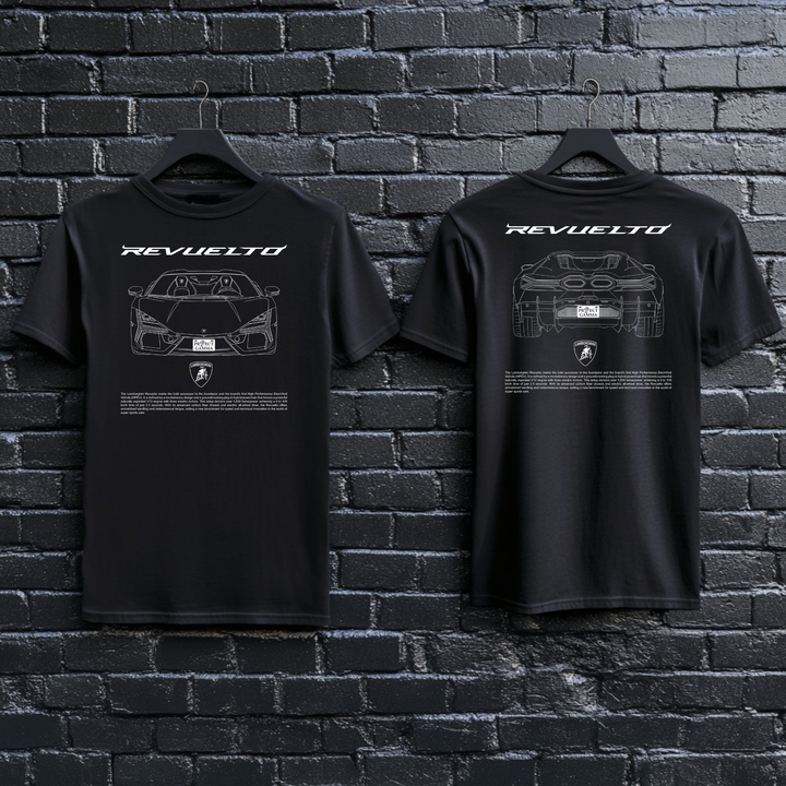 LAMBORGHINI / REVUELTO Dual-View Technical Series - Unisex Double Sided T-Shirt