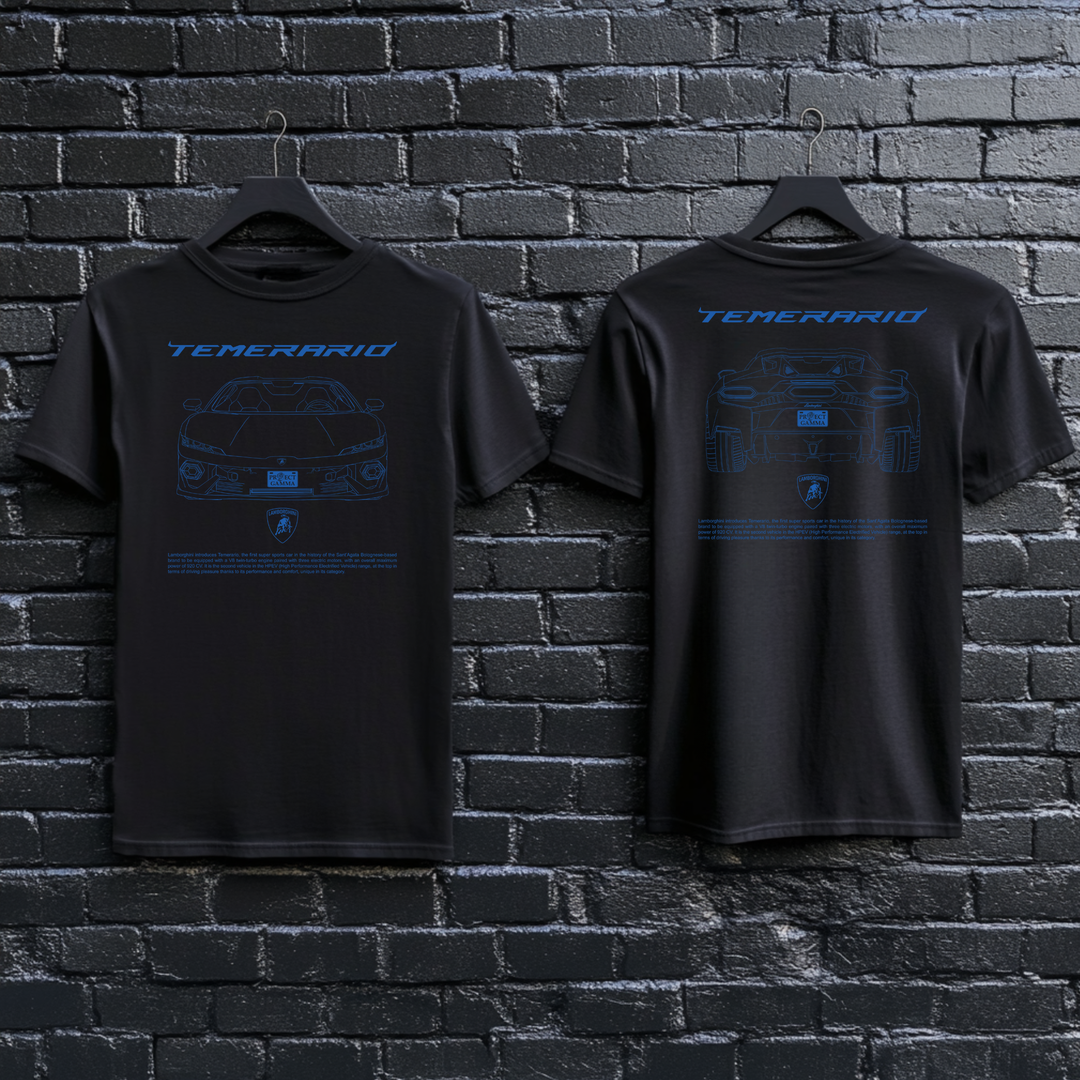 LAMBORGHINI / TEMERARIO Dual-View Technical Series - Unisex Double Sided T-Shirt