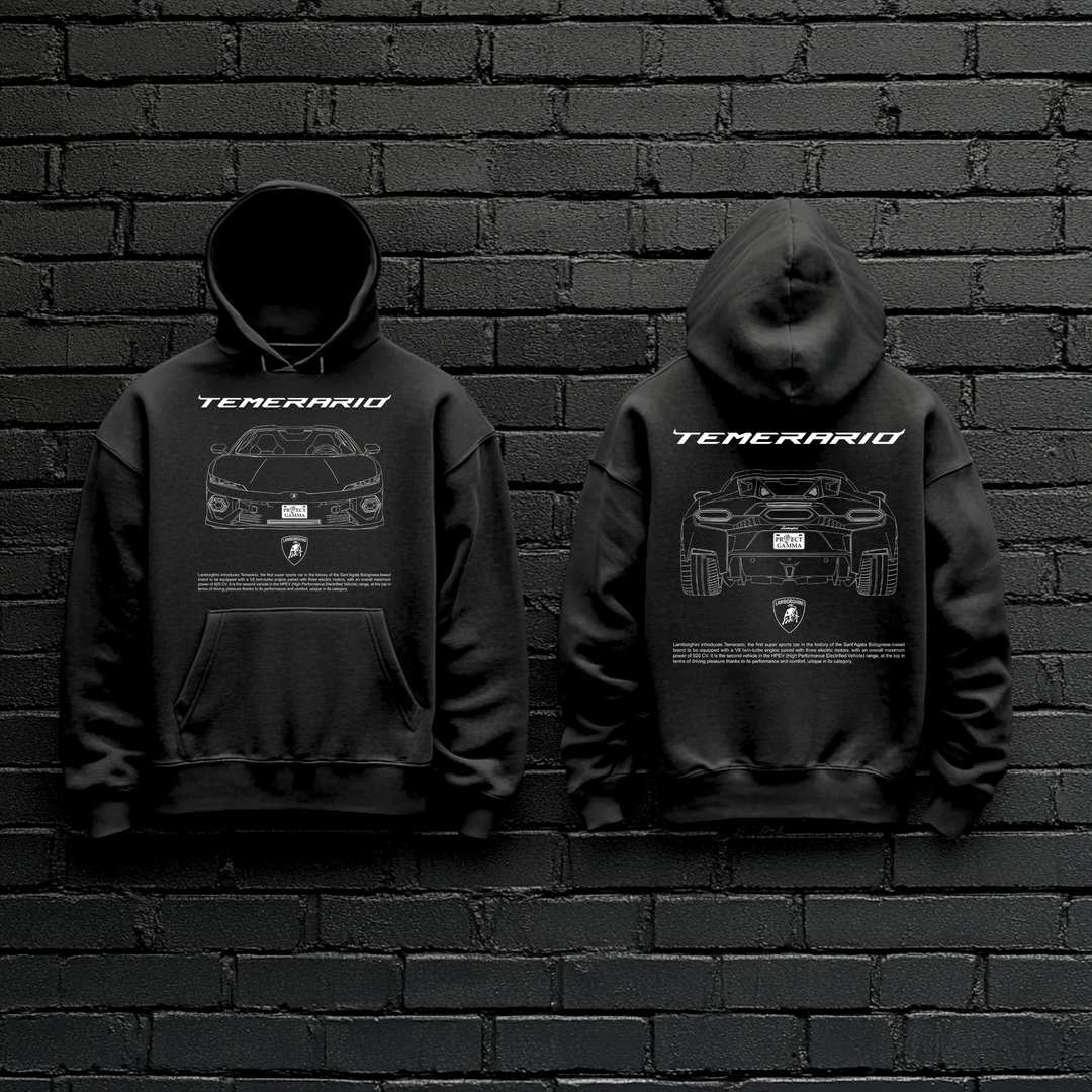 LAMBORGHINI / TEMERARIO Dual-View Technical Series - Unisex Double Sided Hoodie