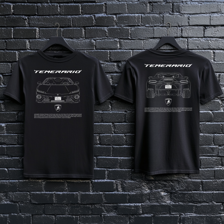 LAMBORGHINI / TEMERARIO Dual-View Technical Series - Unisex Double Sided T-Shirt