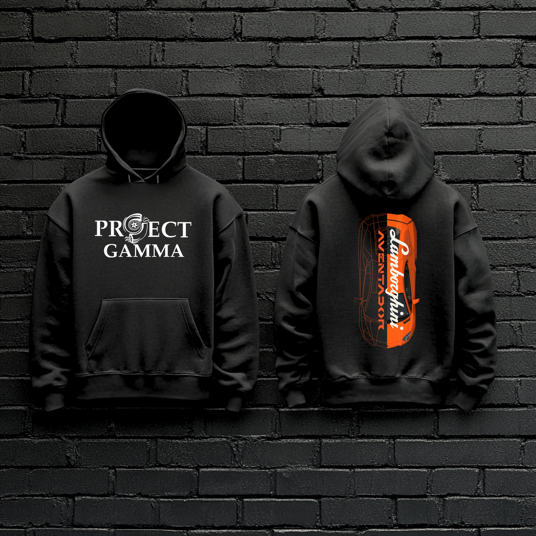 LAMBORGHINI / AVENTADOR Split-Identity Vector - Unisex Double Sided Hoodie