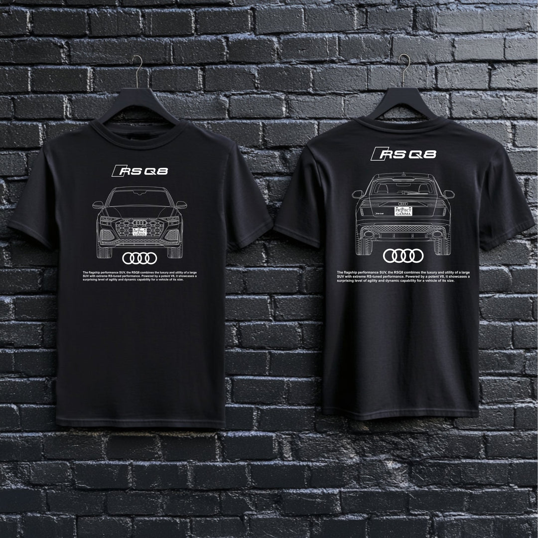 AUDI / RSQ8 Dual-View Technical Series - Unisex Double Sided T-Shirt