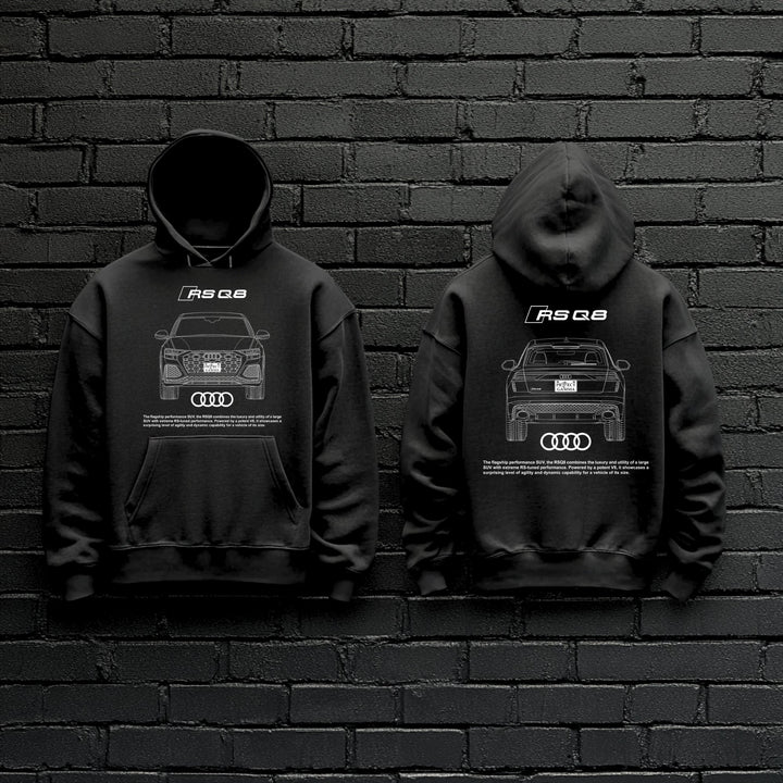 AUDI / RSQ8 Dual-View Technical Series - Unisex Double Sided Hoodie