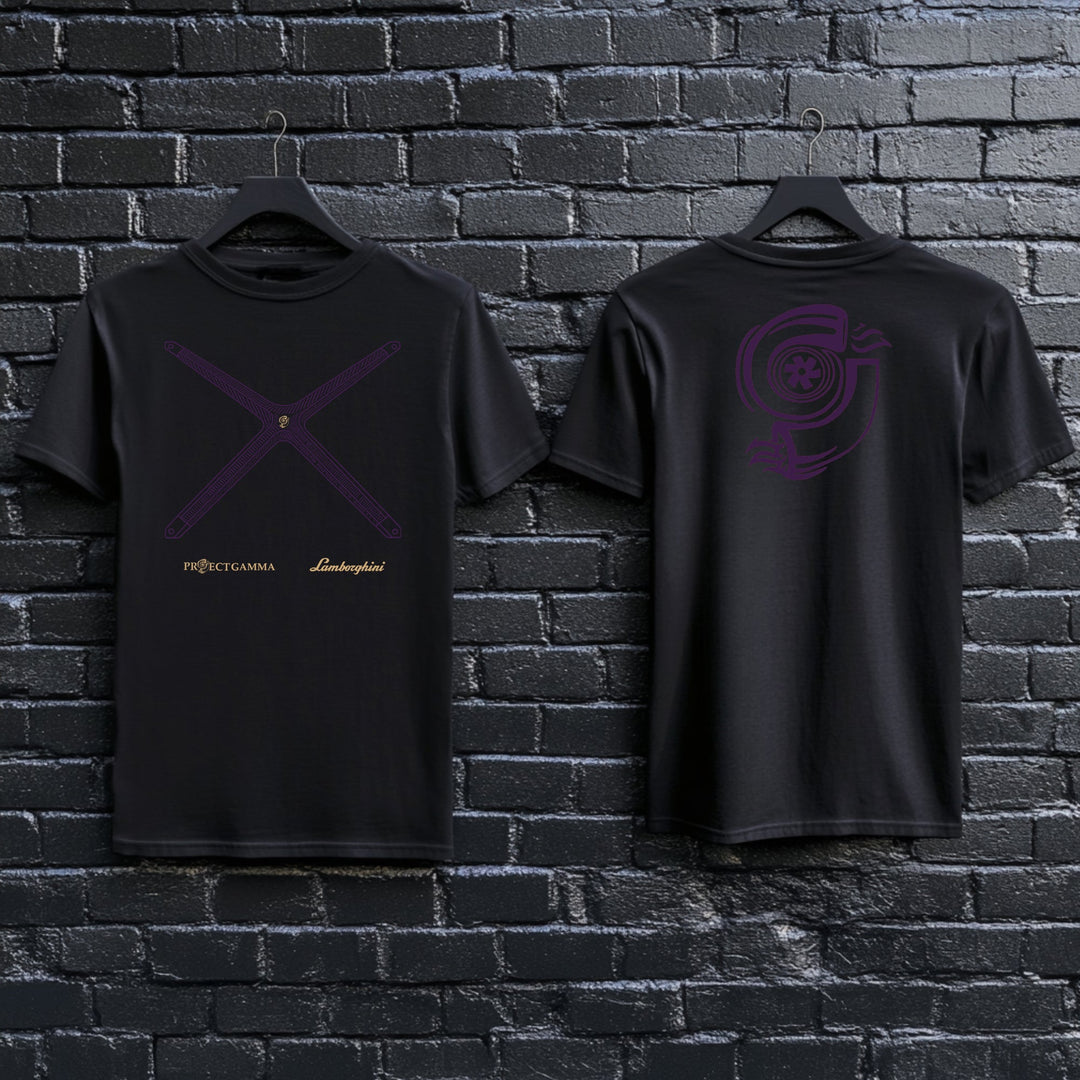 LAMBORGHINI / HURACAN Carbon Fiber X-Brace - Unisex Double Sided T-Shirt