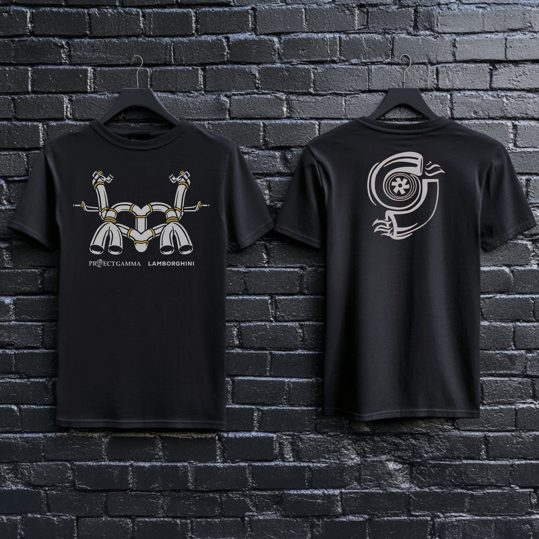 LAMBORGHINI / REVUELTO Stainless Steel Exhaust System - Unisex Double Sided T-Shirt