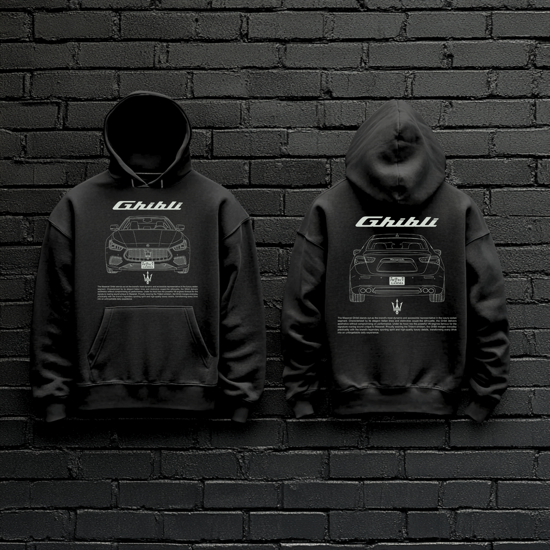 MASERATI / GHIBLI Dual-View Technical Series - Unisex Double Sided Hoodie
